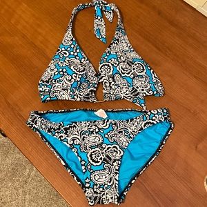 Bikini size medium blue color